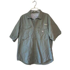 COLUMBIA  Sportswear PFG Men's Large Vented Short Sleeve Performance Fishing Shi